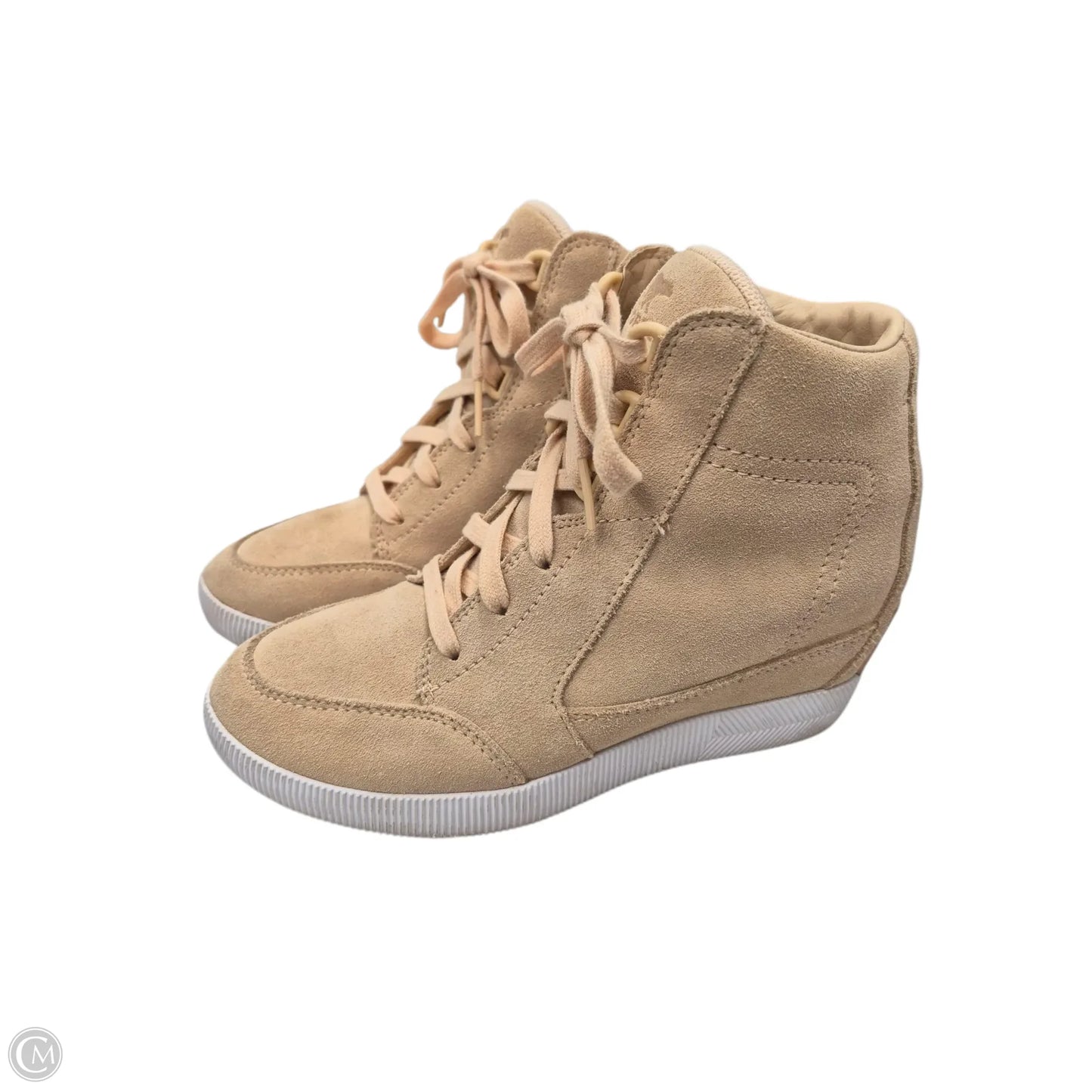 Shoes Heels Wedge By Sorel In Pink, Size: 6