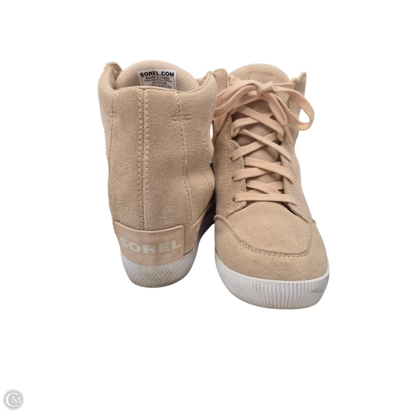 Shoes Heels Wedge By Sorel In Pink, Size: 6