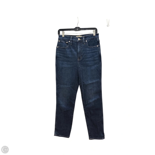 Jeans Straight By Madewell In Blue Denim, Size: 4