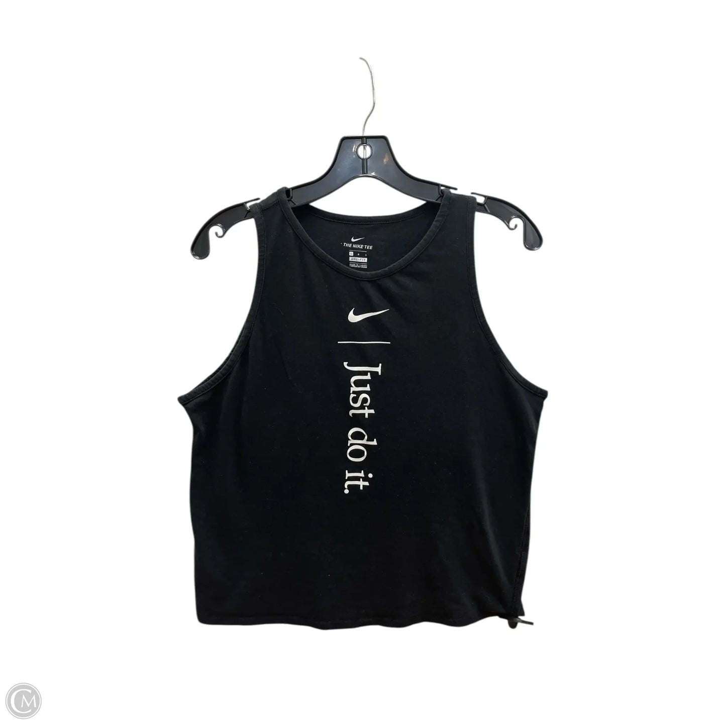 Athletic Tank Top By Nike Apparel In Black, Size: L