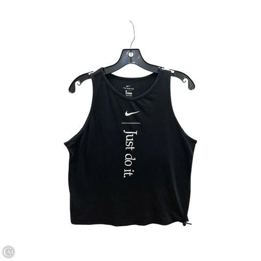 Athletic Tank Top By Nike Apparel In Black, Size: L