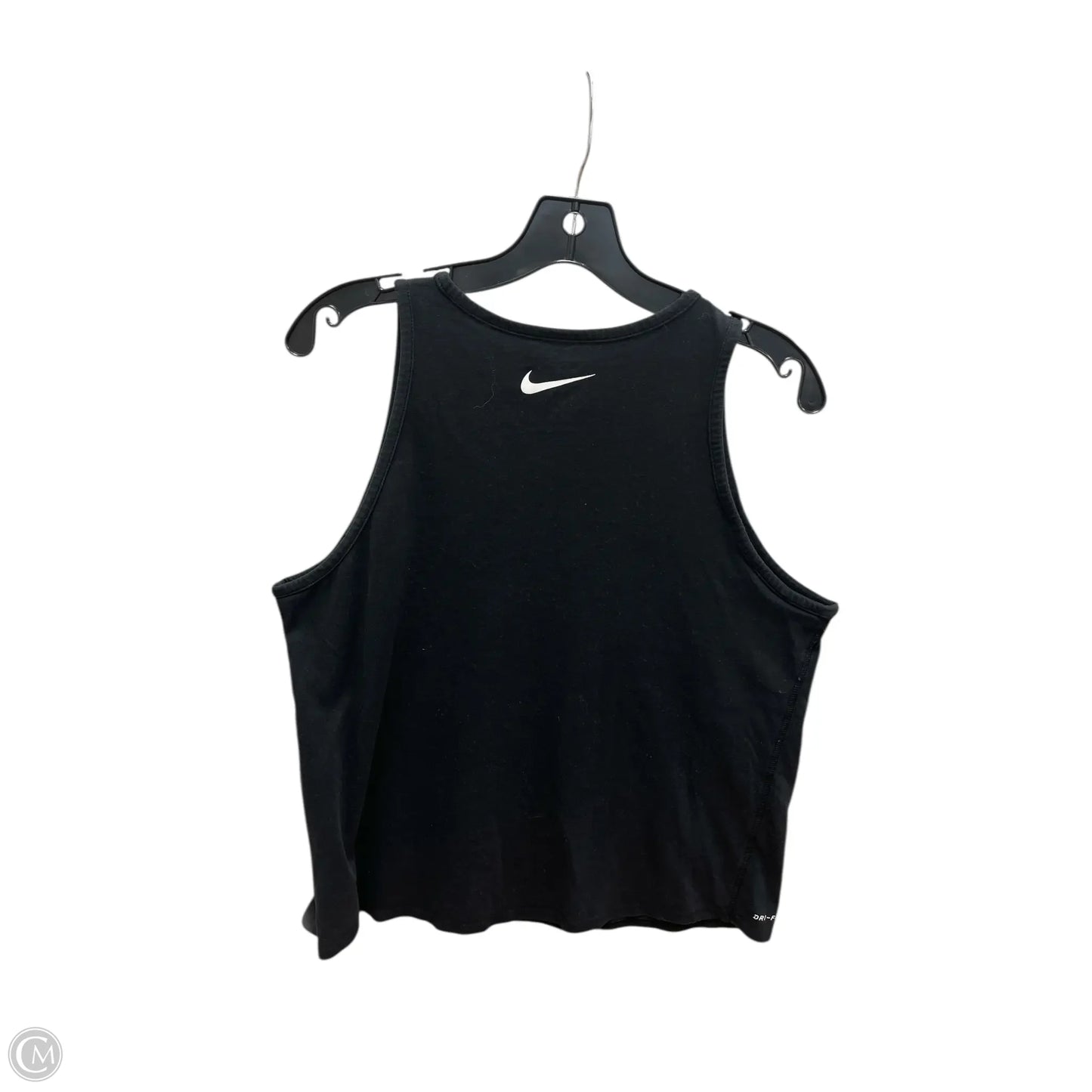 Athletic Tank Top By Nike Apparel In Black, Size: L