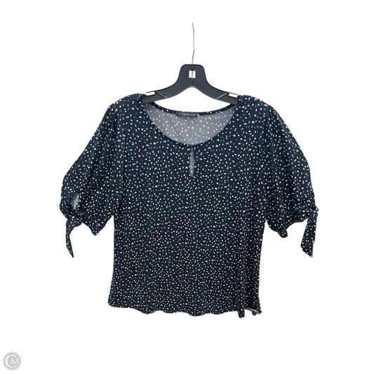 Top Short Sleeve By West Kei In Navy, Size: L