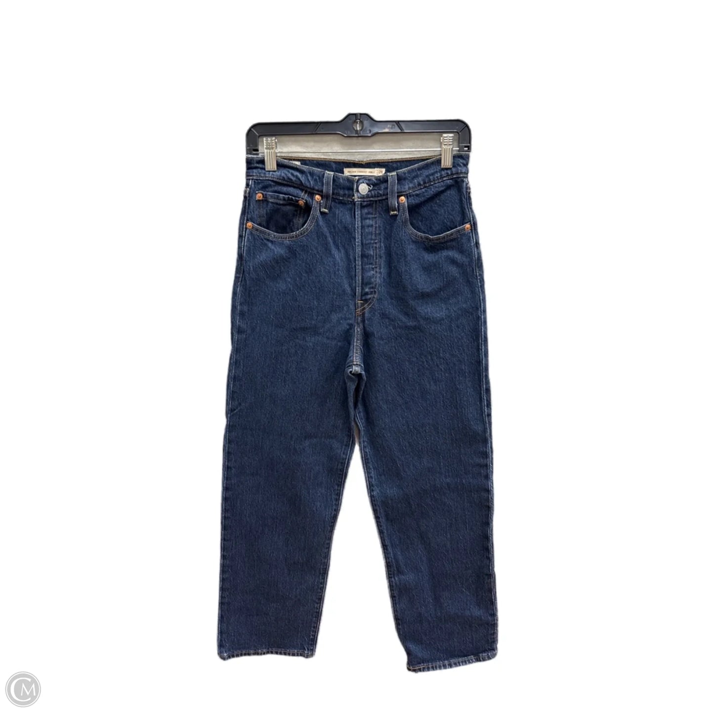 Jeans Straight By Levis In Blue Denim, Size: 6