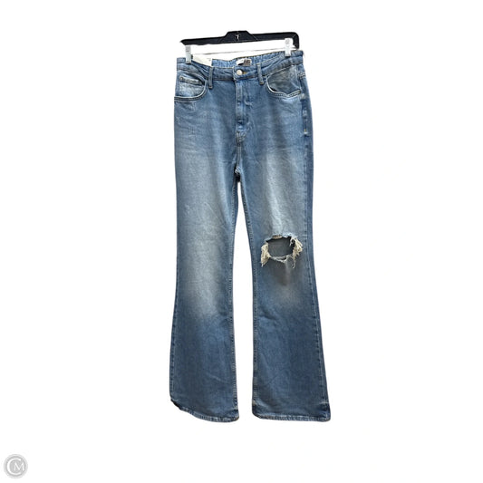 Jeans Flared By Forever 21 In Blue Denim, Size: 8