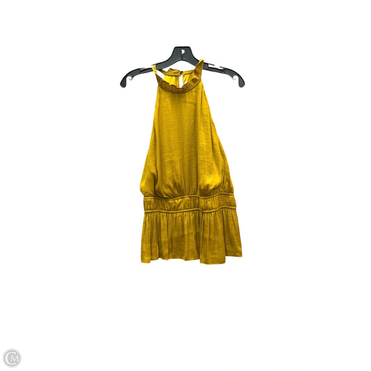 Top Sleeveless By Nine West In Yellow, Size: L