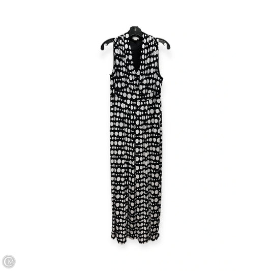 Dress Casual Maxi By Chicos In Black & White, Size: L