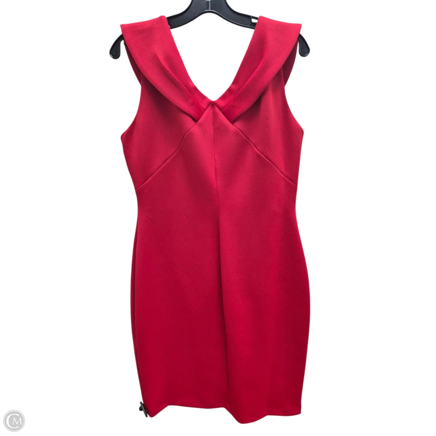 Dress Party Midi By Calvin Klein In Red, Size: Xl