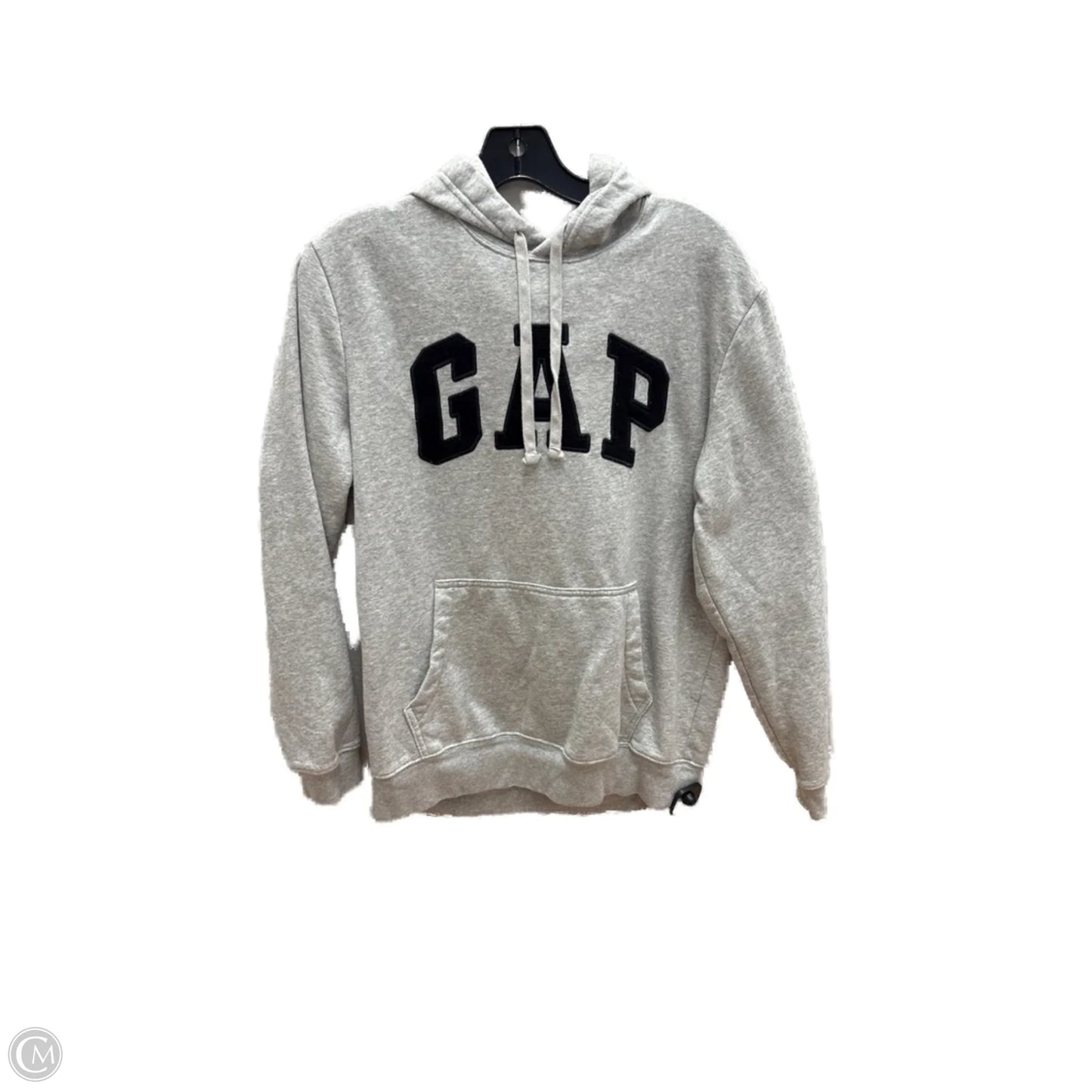 Sweatshirt Hoodie By Gap In Grey, Size: S