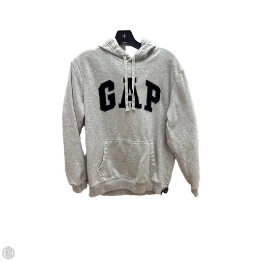 Sweatshirt Hoodie By Gap In Grey, Size: S