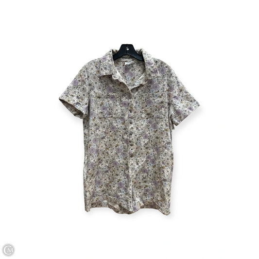 Romper By Storia In Purple & White, Size: M