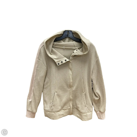 Jacket Shirt By Clothes Mentor In Cream, Size: M