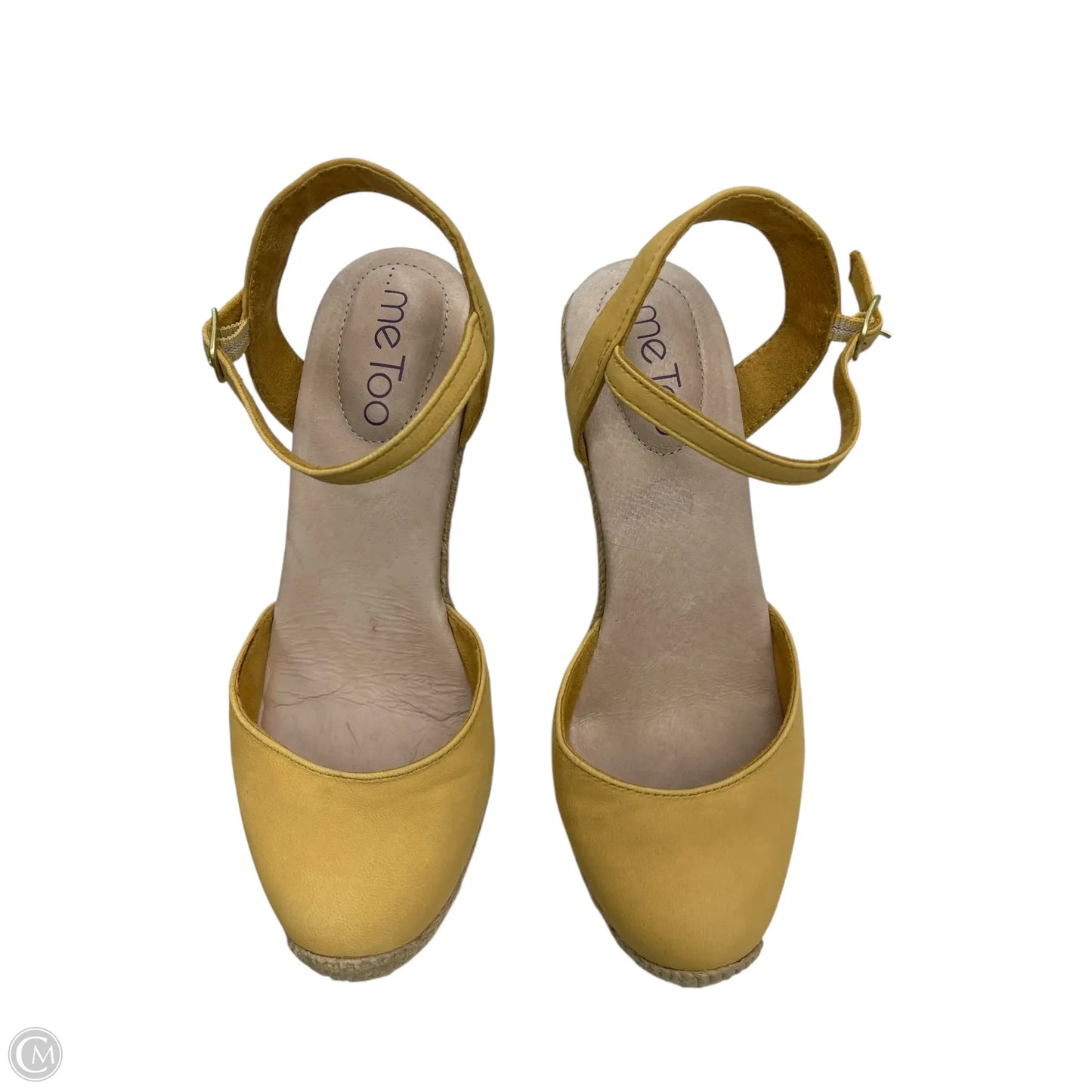 Shoes Heels Wedge By Me Too In Yellow, Size: 5.5