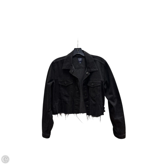 Jacket Denim By Gap In Black Denim, Size: L