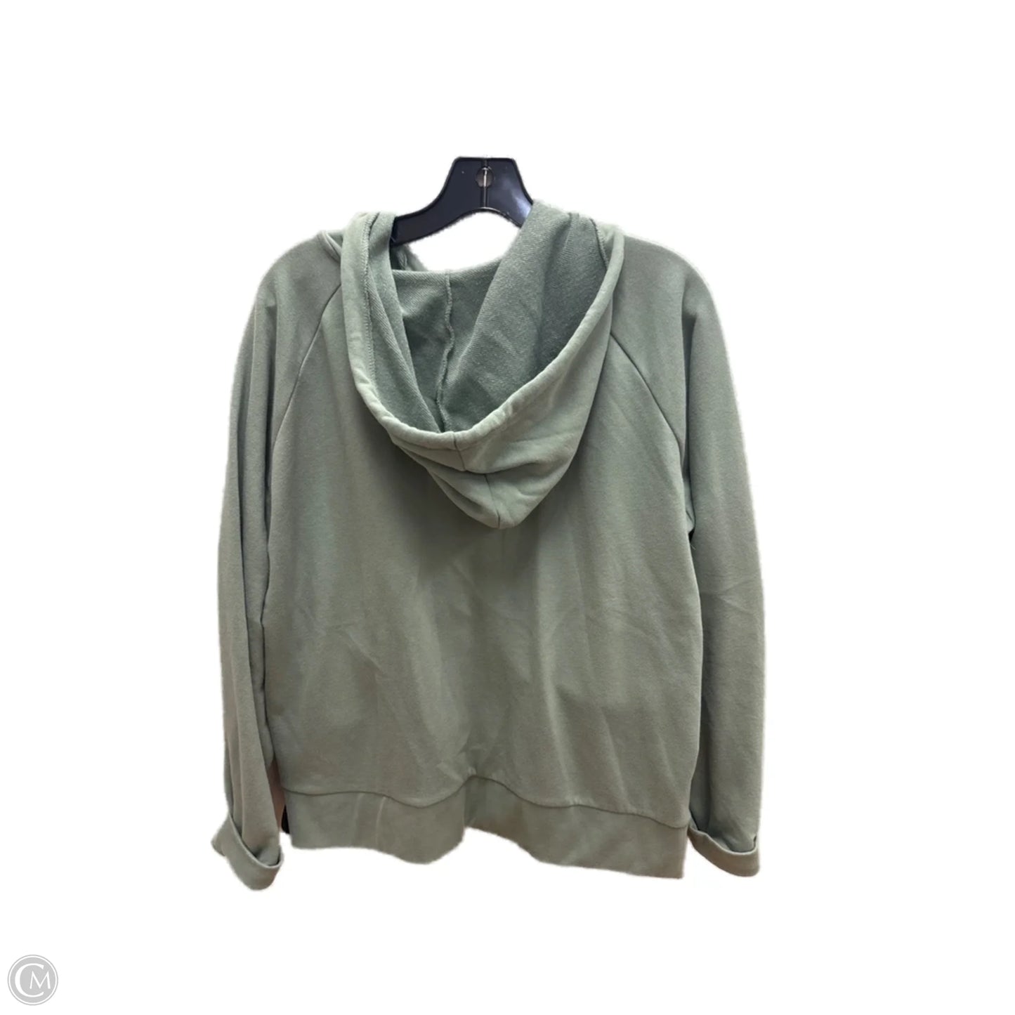 Sweatshirt Hoodie By Lands End In Green, Size: L