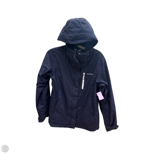 Coat Raincoat By Columbia In Blue, Size: M
