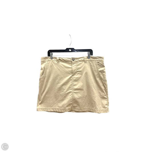 Skort By Eddie Bauer In Cream, Size: 14