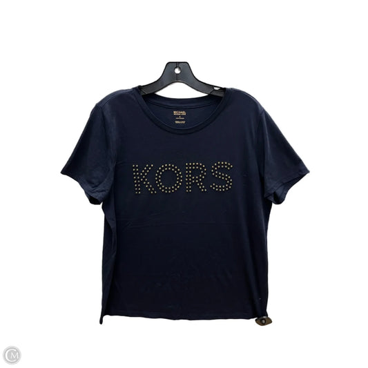 Top Short Sleeve By Michael By Michael Kors In Navy, Size: M