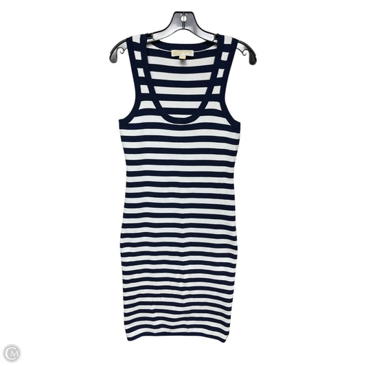 Dress Designer By Michael Kors In Blue & White, Size: S