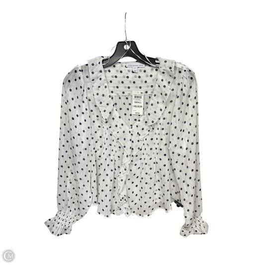 Top Long Sleeve By Clothes Mentor In Blue & White, Size: S