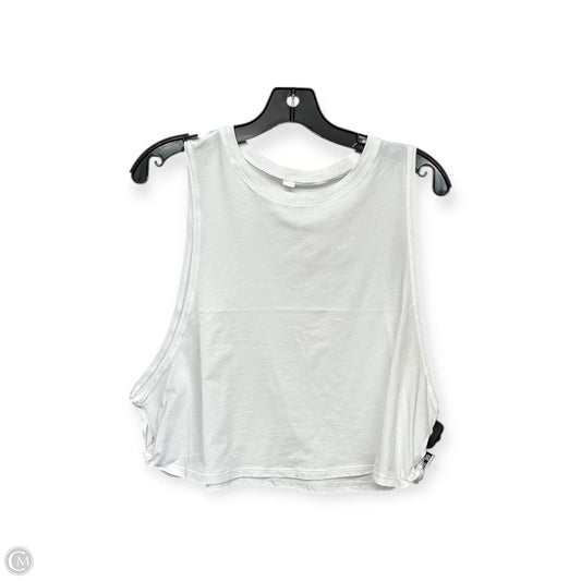 Top Sleeveless By Clothes Mentor In White, Size: M