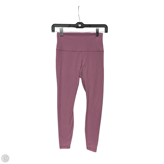 Athletic Leggings By Lululemon In Pink, Size: 4