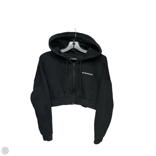 Athletic Sweatshirt Hoodie By Alphalete In Black, Size: S