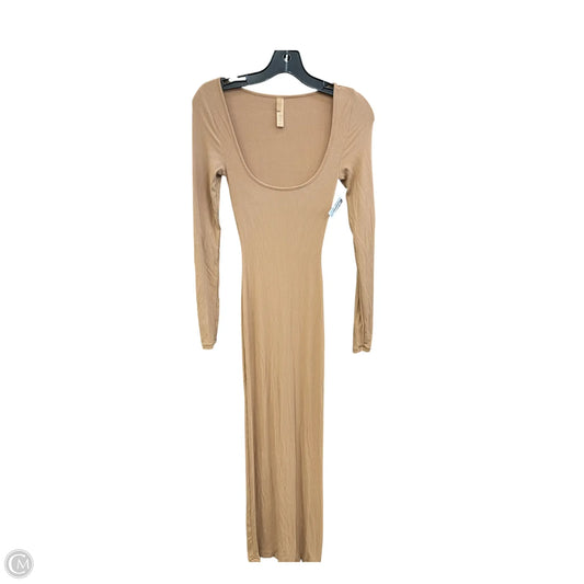 Dress Casual Maxi By Skims In Brown, Size: Xs