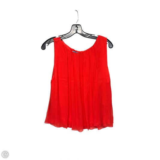 Top Sleeveless Designer By Alice + Olivia In Red, Size: S