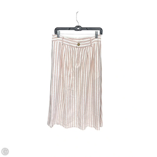 Skirt Maxi By A New Day In Pink & White, Size: M