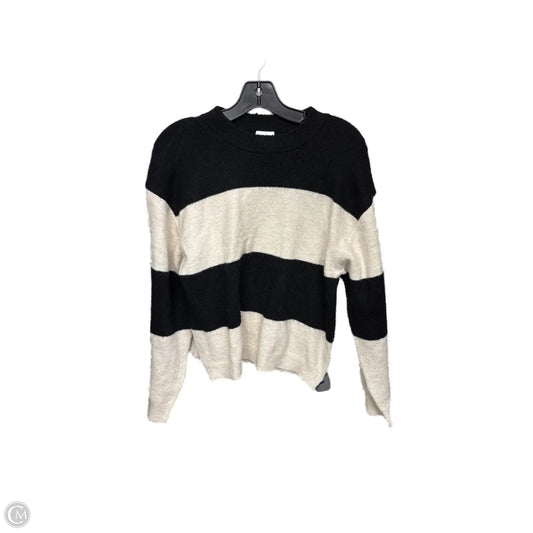 Sweater By H&m In Black & White, Size: M