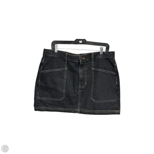 Skirt Mini & Short By Madewell In Black Denim, Size: 30