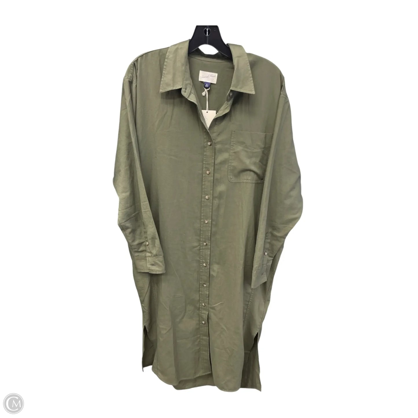 Dress Casual Midi By Universal Thread In Green, Size: M