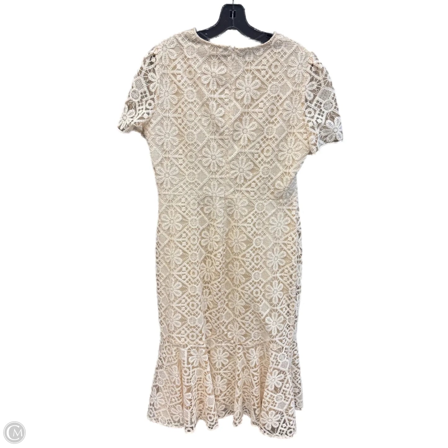 Dress Party Long By Shosanna In Cream, Size: 12