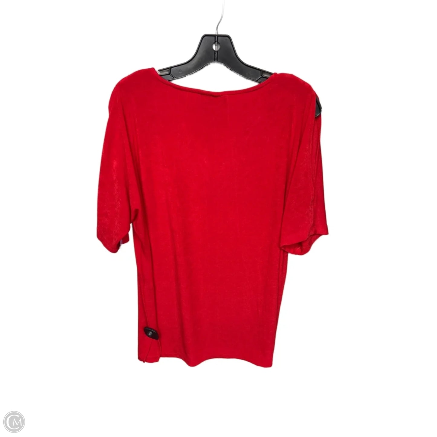 Top Short Sleeve By Chicos In Red, Size: L