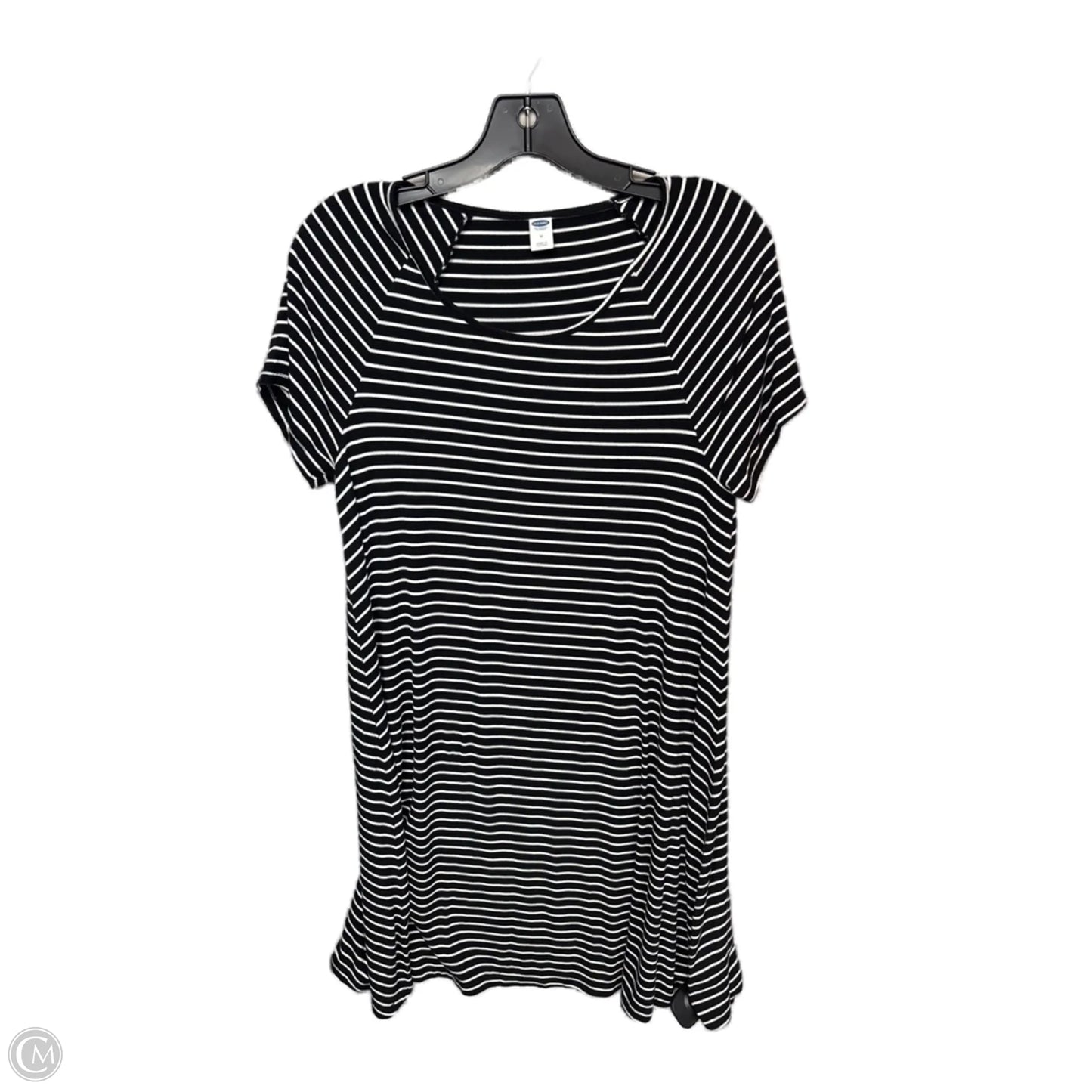 Dress Casual Midi By Old Navy In Black & White, Size: M