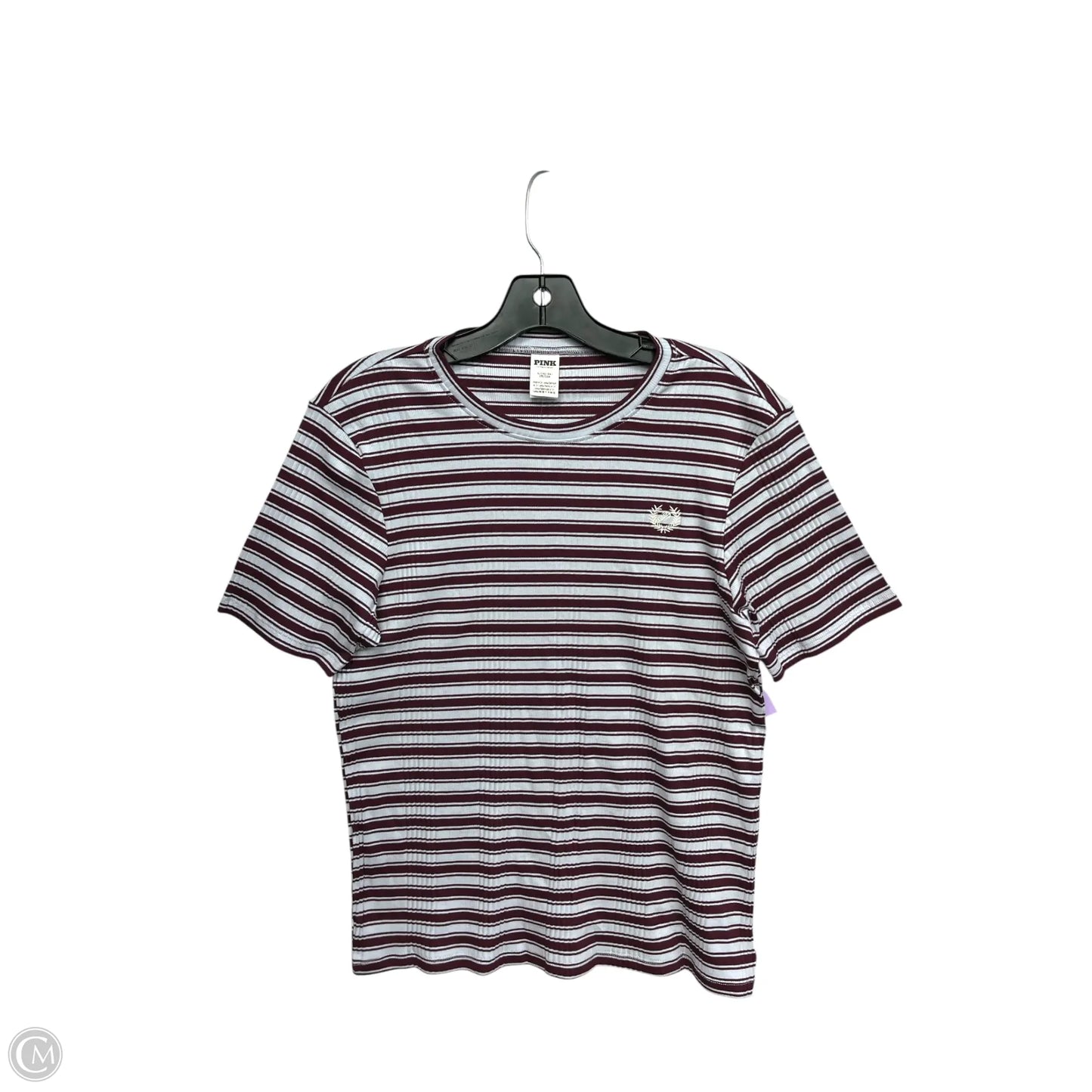 Top Short Sleeve By Pink In Blue & Red, Size: Xl