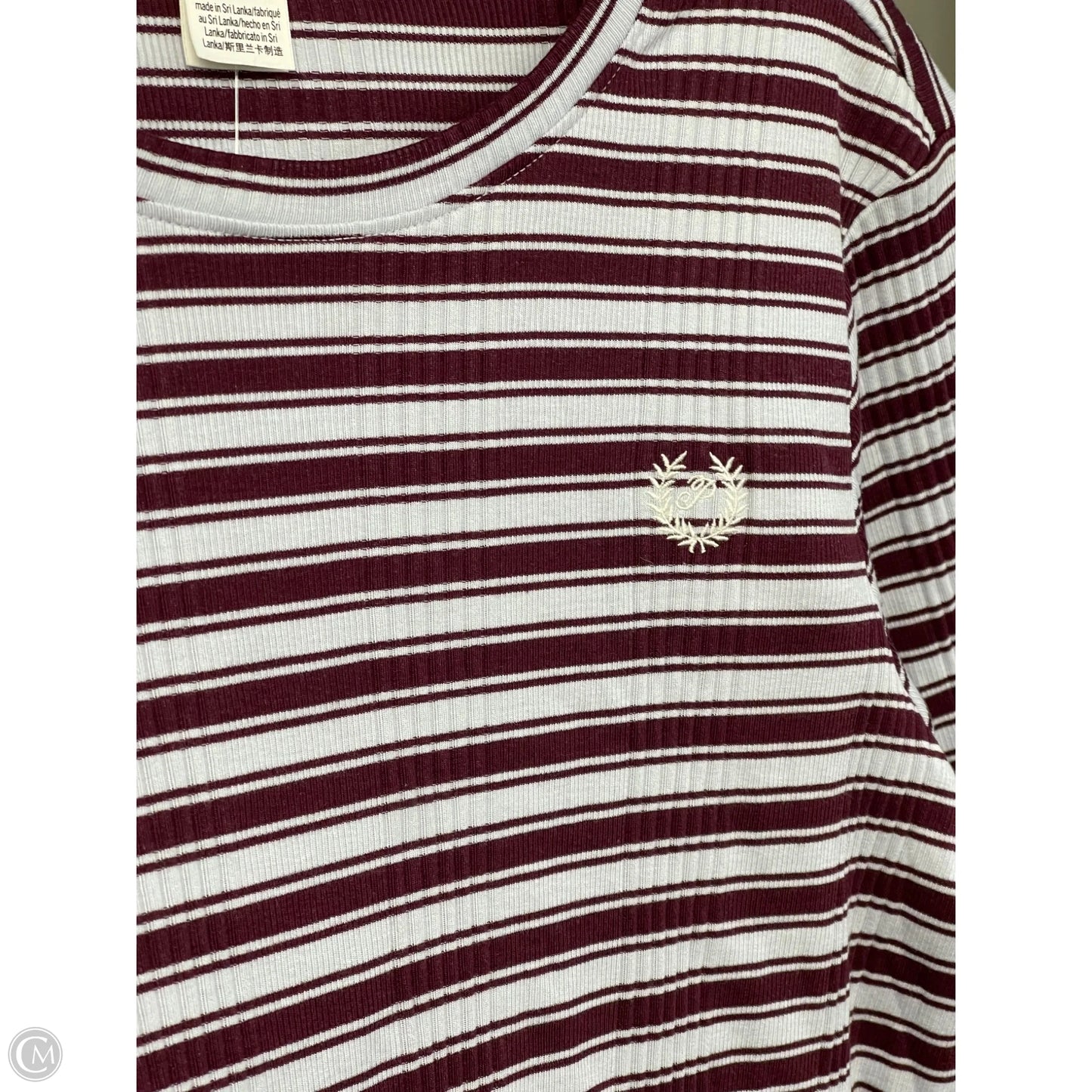 Top Short Sleeve By Pink In Blue & Red, Size: Xl