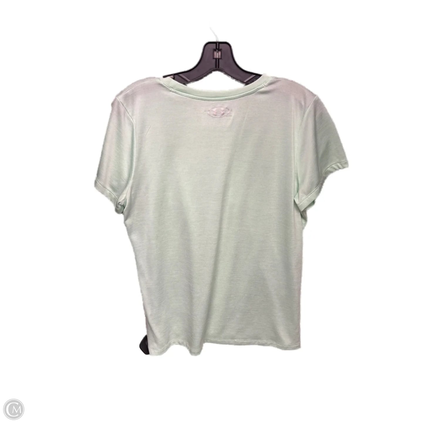 Athletic Top Short Sleeve By Under Armour In Green, Size: L