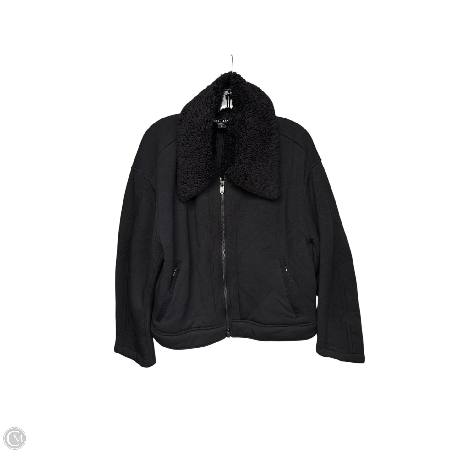 Jacket Faux Fur & Sherpa By Athleta In Black, Size: Xl