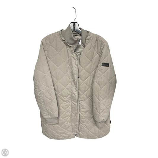 Jacket Puffer & Quilted By Dkny In Grey, Size: S