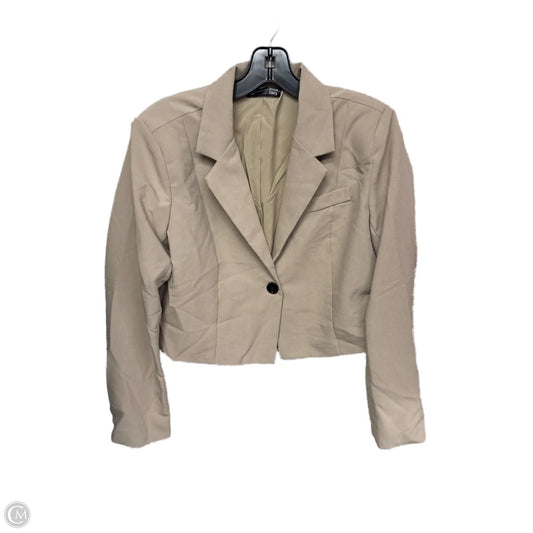 Blazer By Clothes Mentor In Cream, Size: L