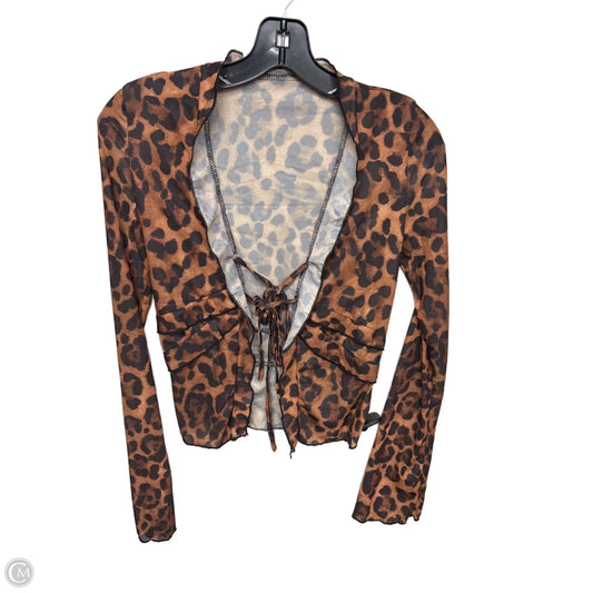 Shawl By Clothes Mentor In Animal Print, Size: Xs
