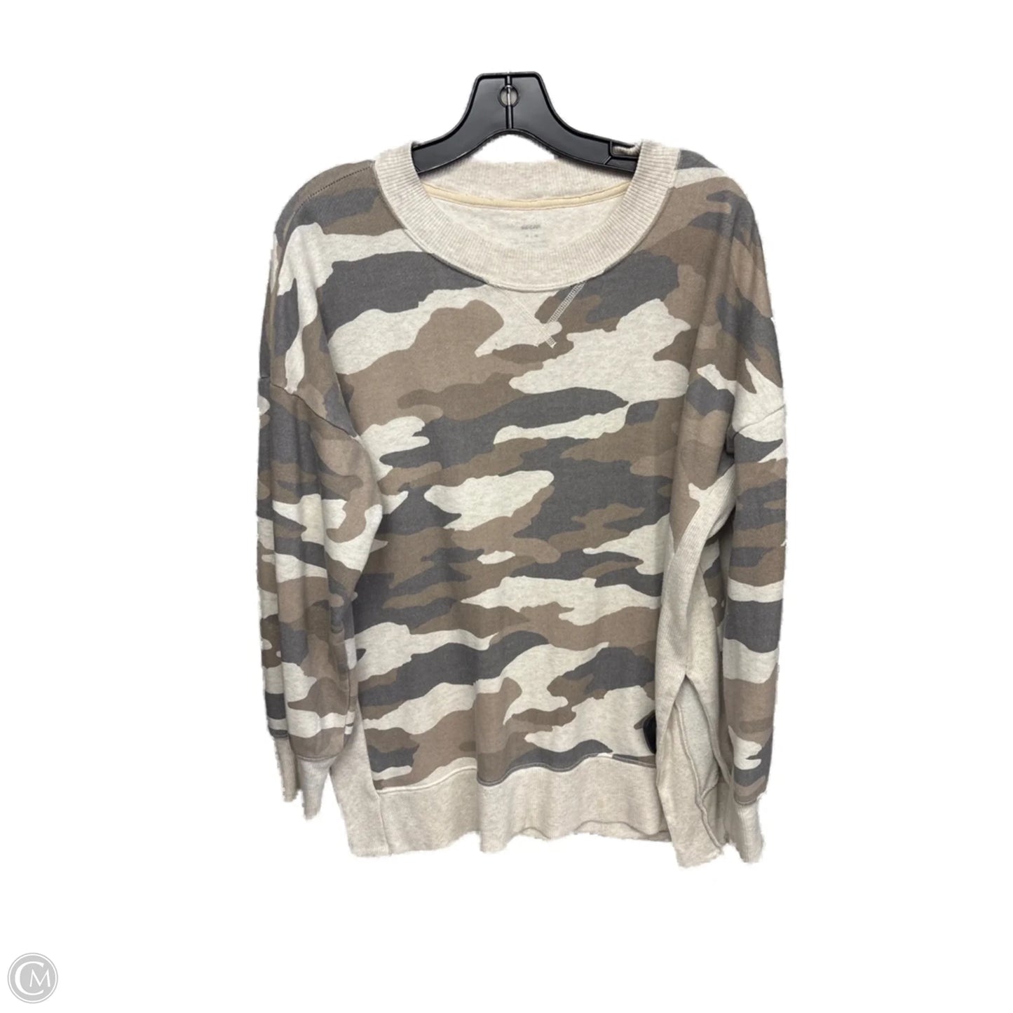 Sweater By Aerie In Cream & Grey, Size: M