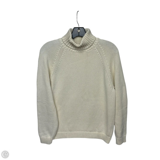 Sweater By Lands End In Cream, Size: M