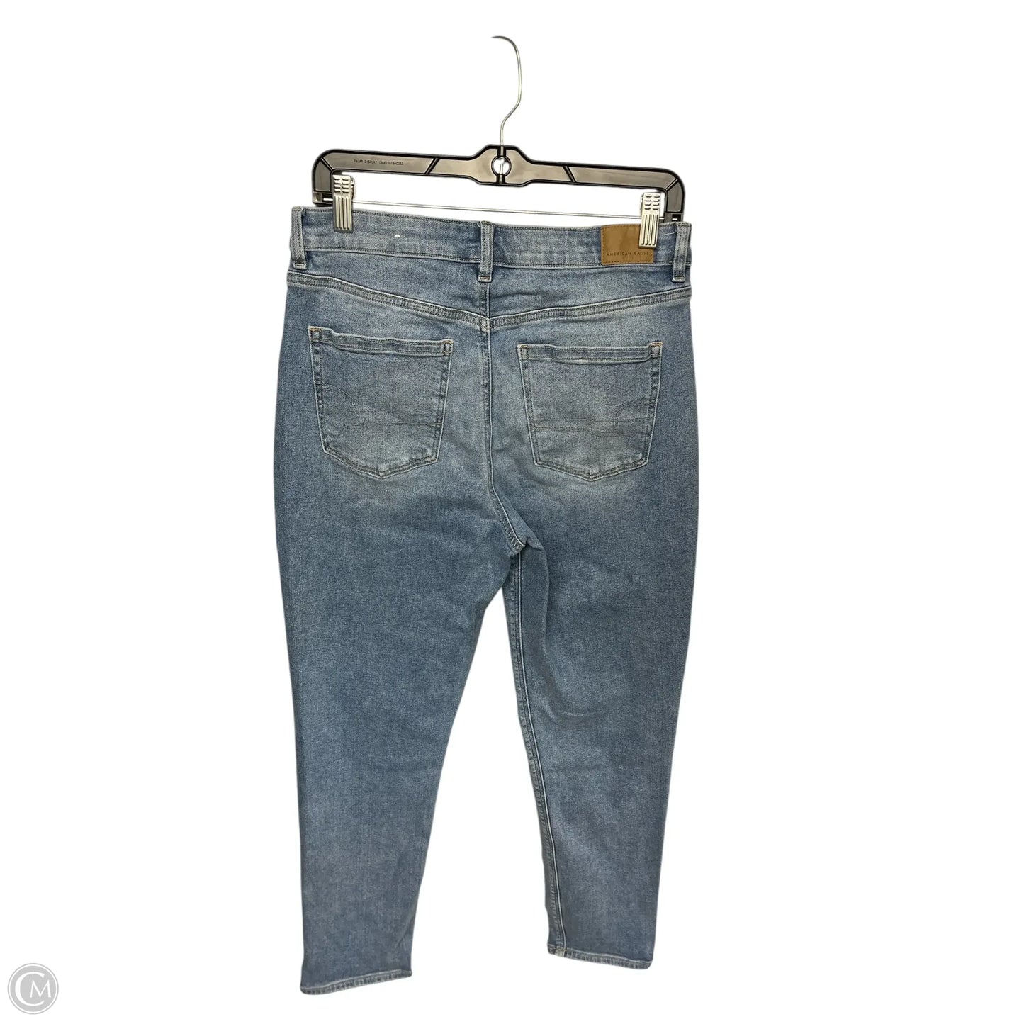 Jeans Skinny By American Eagle In Blue Denim, Size: 10l