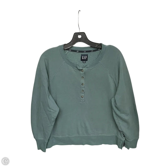 Sweater By Gap In Green, Size: Xl