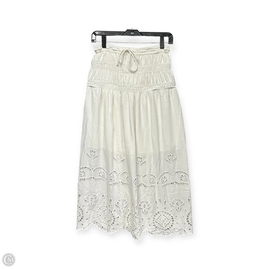 Skirt Maxi By Clothes Mentor In White, Size: S