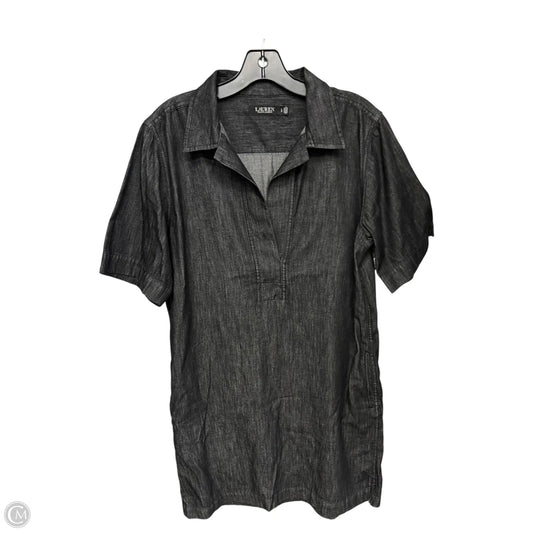 Dress Casual Midi By Lauren By Ralph Lauren In Black, Size: L