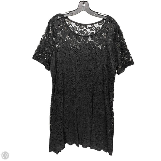 Dress Casual Midi By Lane Bryant In Black, Size: 18